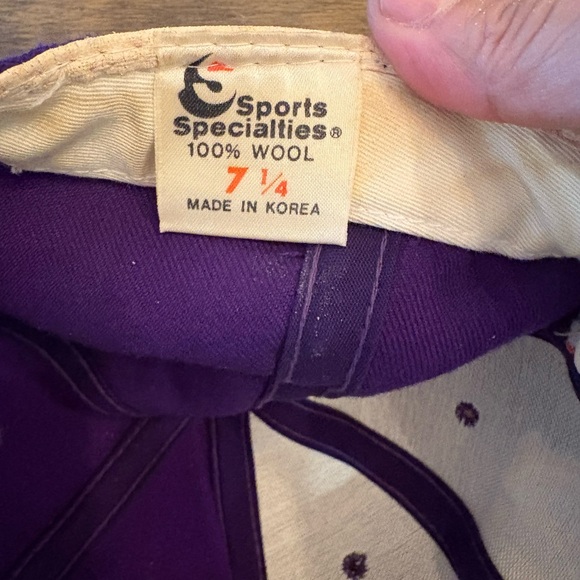 VTG Sports Specialties Los Angeles Lakers Pro Hat Purple Fitted 7.25 NBA RARE